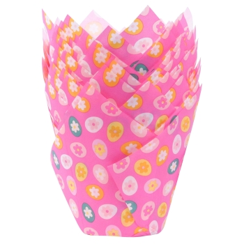 Tulip Cupcake Case - Easter Eggs